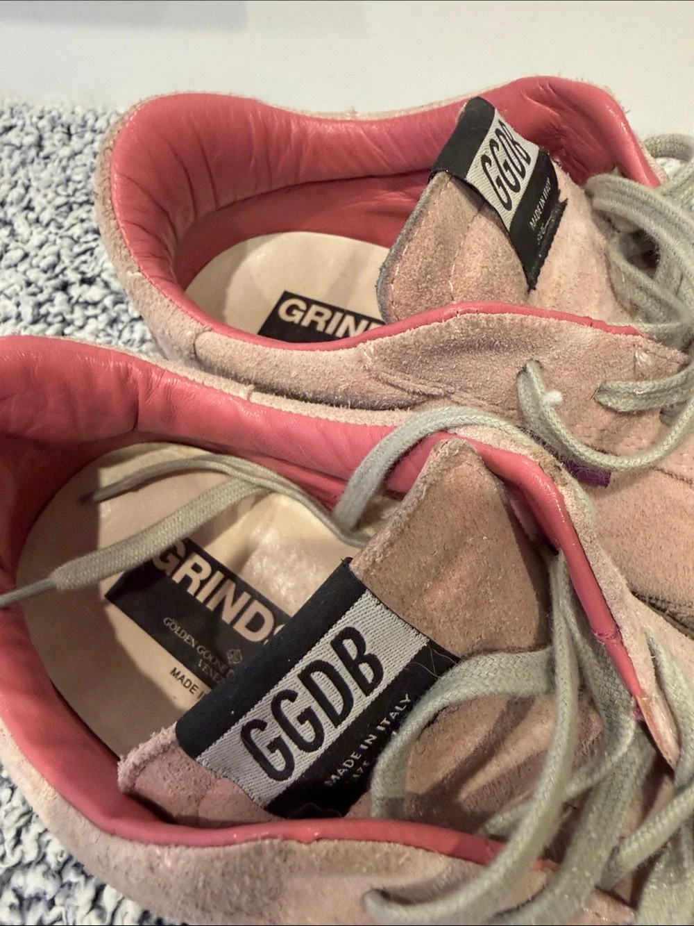 Golden Goose Grindstar sneakers, special edition, pink suede, good condition